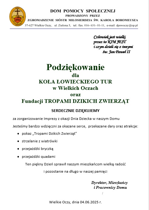 Podziękowanie