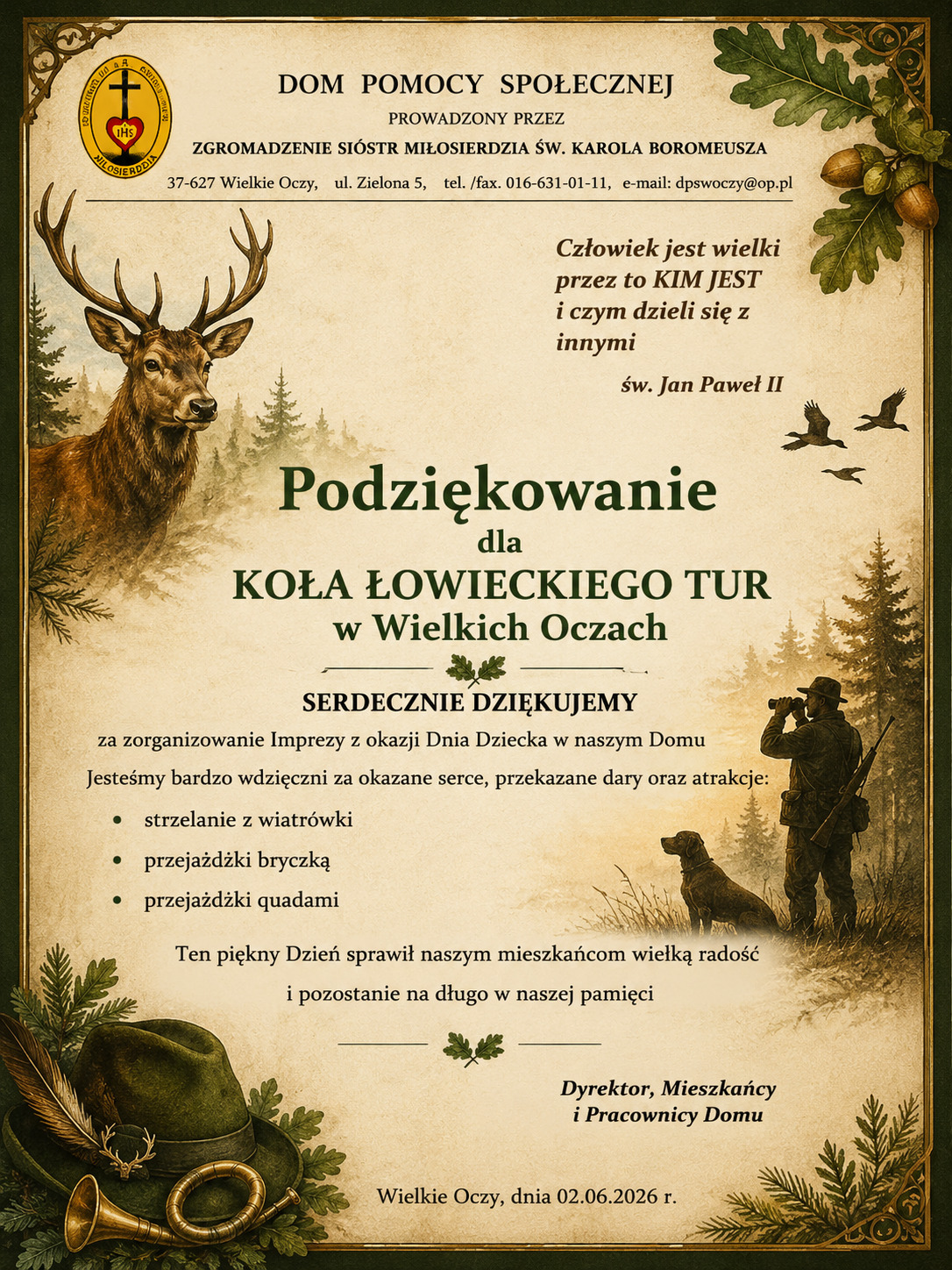 Podziękowanie